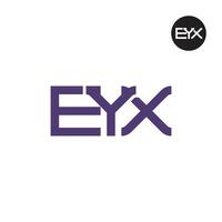 eyx logo letra monograma diseño vector