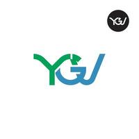 ygv logo letra monograma diseño vector