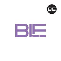 Letter BLE Monogram Logo Design vector