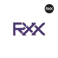 rxx logo letra monograma diseño vector