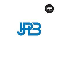 jpb logo letra monograma diseño vector