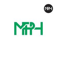 Letter MPH Monogram Logo Design vector