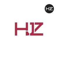 hjz logo letra monograma diseño vector