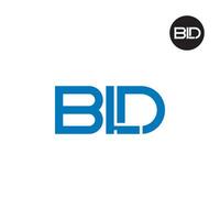 Letter BLD Monogram Logo Design vector