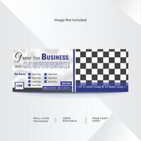 Creative Social Media Cover Banner Design for Business Agency vector