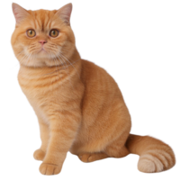 British Shortair cat, transparent photo png