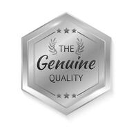 a silver sign that says the title of the title quality quality quality quality quality vector