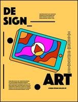 abstract design llustration for background, banner, poster, flyer, template, design, etc vector