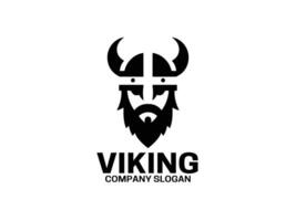 Viking Head Logo Design Template vector