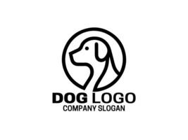 plantilla de diseño de logotipo de perro vector