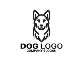 plantilla de diseño de logotipo de perro vector