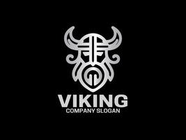 vikingo logo diseño modelo vector