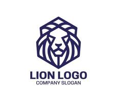 Lion Head Logo Design Template vector