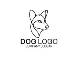 plantilla de diseño de logotipo de perro vector