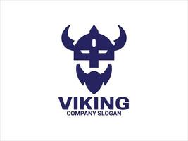 vikingo logo diseño modelo vector