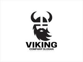 vikingo logo diseño modelo vector