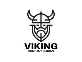 vikingo logo diseño modelo vector