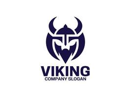 vikingo cabeza logo diseño modelo vector