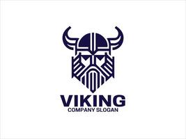 vikingo logo diseño modelo vector