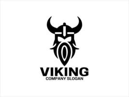 vikingo logo diseño modelo vector