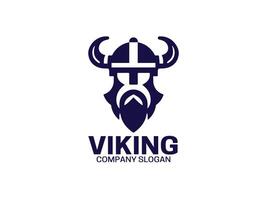 vikingo cabeza logo diseño modelo vector