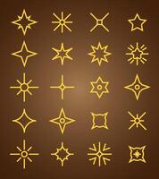 Twenty Sparkling Set vector