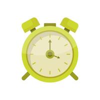 Alarm clock illustrated on white background vector