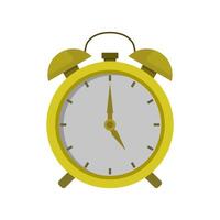 Alarm clock illustrated on white background vector