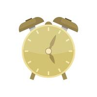 Alarm clock illustrated on white background vector