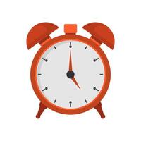 Alarm clock illustrated on white background vector