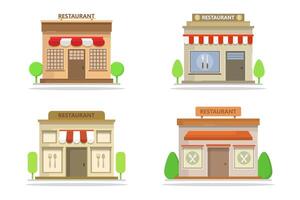 Isometric restaurant on white background vector