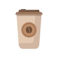 Illustrated coffee cup vector