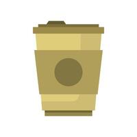 Illustrated coffee cup vector