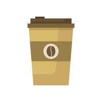 Illustrated coffee cup vector