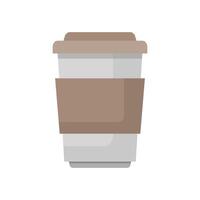 Illustrated coffee cup vector