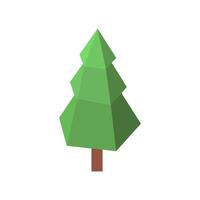 Isometric tree on white background vector