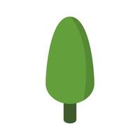 Isometric tree on white background vector