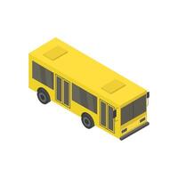 Isometric city bus vector