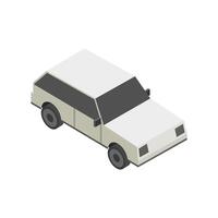 Car isometric on background vector