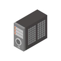 Isometric computer case vector