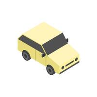 Car isometric on background vector