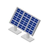Isometric solar panel vector