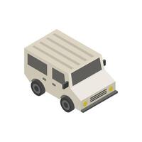 Car isometric on background vector