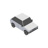 Car isometric on background vector