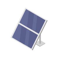 panel solar isometrico vector