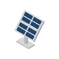 Isometric solar panel vector