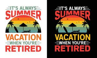 vistoso verano camiseta diseño vector