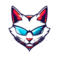 frio gato balanceo elegante sombras png