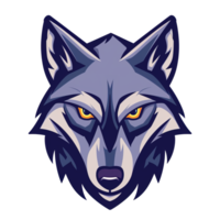 A fierce wolf illustration with a penetrating gaze png