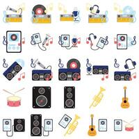 Illustration of music pack vector